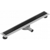 Mexen Flat 360° MGB drehbarer Linienabfluss 50 cm, schwarzes Glas - 1026050-40