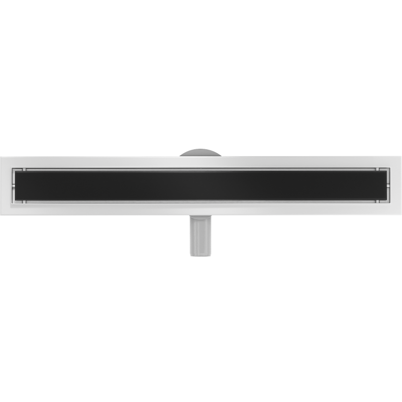 Mexen Flat 360° MGB drehbarer Linienabfluss 50 cm, schwarzes Glas - 1026050-40
