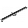 Mexen Flat 360° MGB Drehbarer Linienablauf 80 cm, schwarzes Glas - 1026080-40
