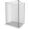 Mexen Kioto freistehende Duschwand 100 x 30 x 30 cm, transparent, Gunmetal - 800-100-030-222-95-00-030