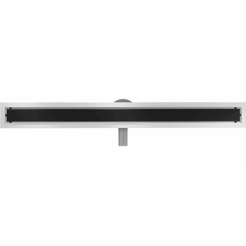 Mexen Flat 360° MGB Drehbarer Linearablauf 90 cm, schwarzes Glas - 1026090-40