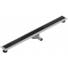 Mexen Flat 360° MGB Drehbarer Linearablauf 90 cm, schwarzes Glas - 1026090-40