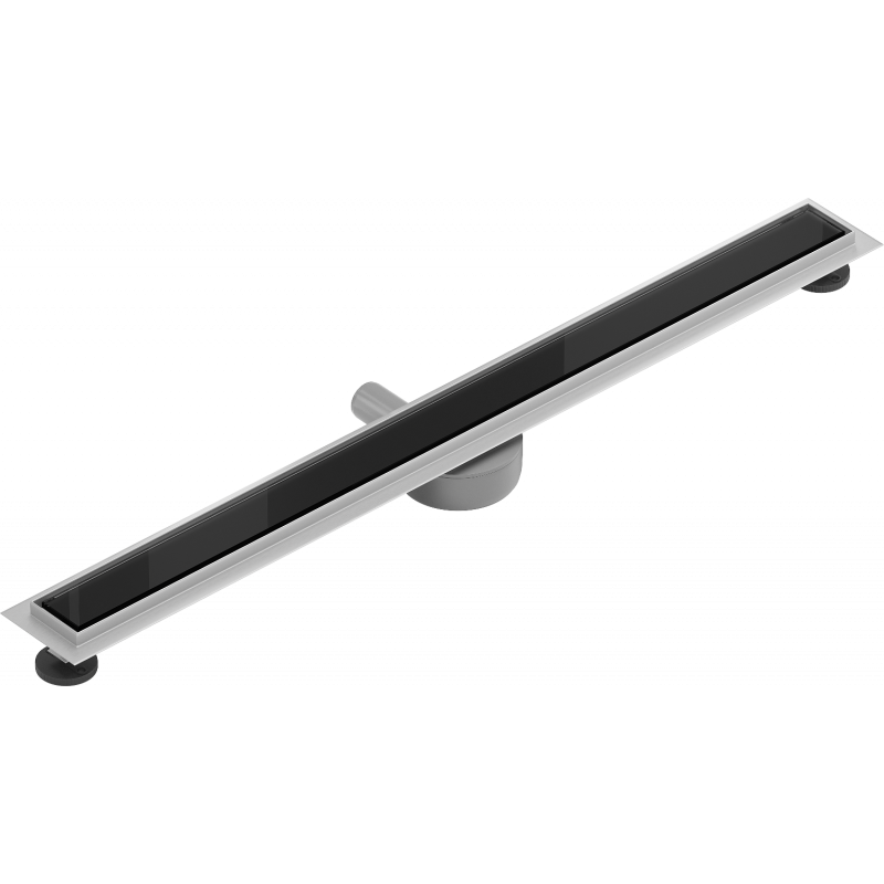Mexen Flat 360° MGB Drehbarer Linienablauf 100 cm, schwarzes Glas - 1026100-40