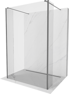 Mexen Kioto freistehende Duschwand 180 x 30 x 30 cm, transparent, Gun Metal - 800-180-030-222-95-00-030