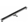 Mexen Flat 360° MGB Drehbarer Linienablauf 100 cm, schwarzes Glas - 1026100-40