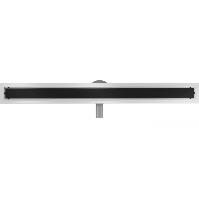 Mexen Flat 360° MGB Drehbarer Linienablauf 100 cm, schwarzes Glas - 1026100-40