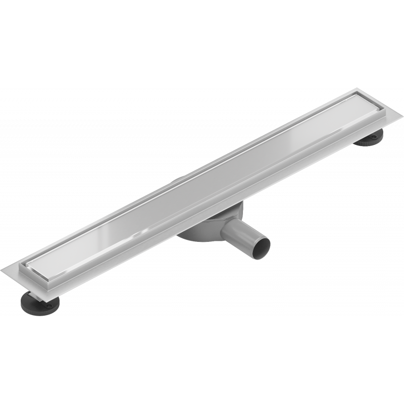 Mexen Flat 360° MGW drehbarer Rinnenablauf 60 cm, Weißglas - 1027060-40