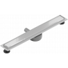 Mexen Flat 360° MGW Drehbarer Linearablauf 70 cm, weißes Glas - 1027070-40