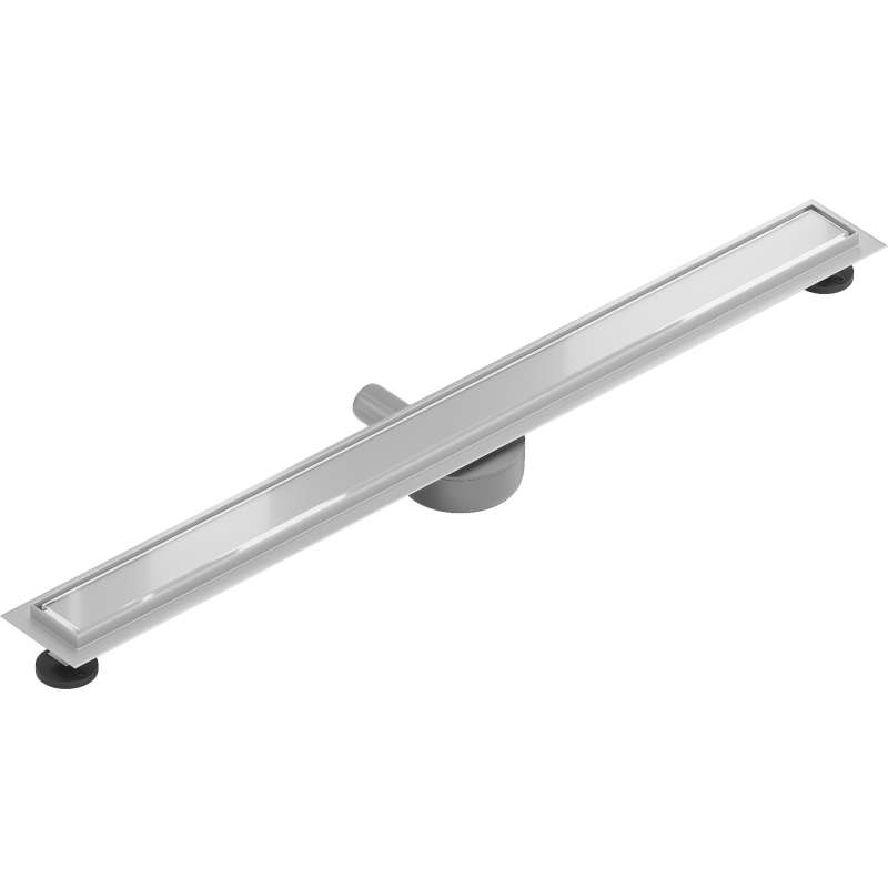 Mexen Flat 360° MGW drehbarer Linienablauf 90 cm, weißes Glas - 1027090-40