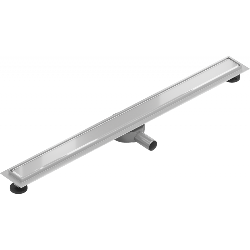 Mexen Flat 360° MGW drehbarer Linienablauf 90 cm, weißes Glas - 1027090-40