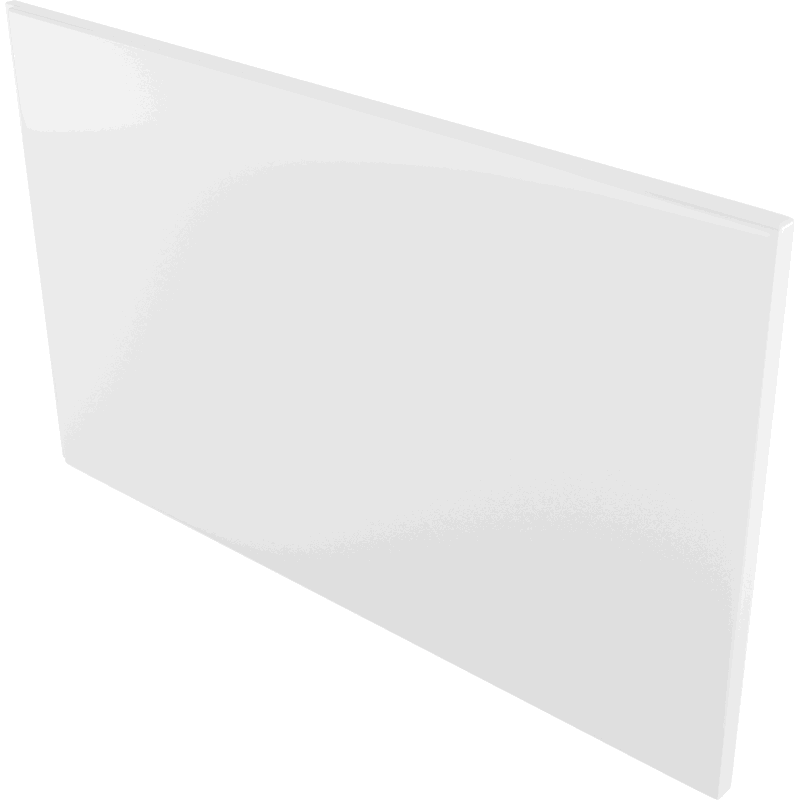 Mexen Uni Seitenwand 80 cm für rechteckige Badewanne, weiß - 55099-080
