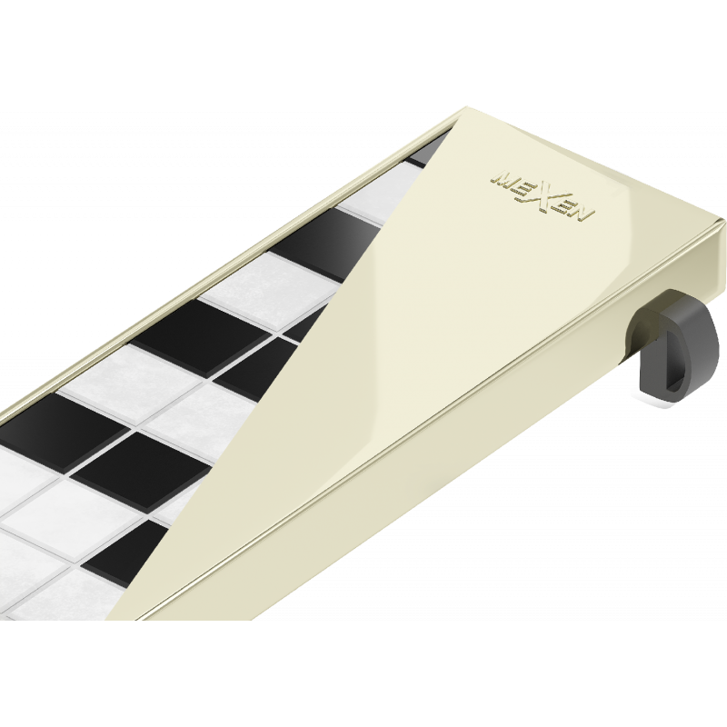 Mexen Flat M13 Abdeckung 2-in-1 für linearen Ablauf 100 cm, gold - 1519100