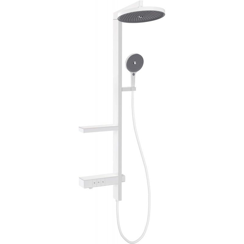 Mexen Dizzy Aufputz-Duschset mit Regendusche und Armatur, weiß - 78104-20