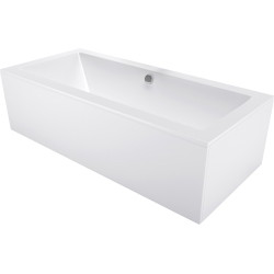 Mexen Cube Rechteckbadewanne 180 x 80 cm mit Verkleidung, Weiß - 55051808000X