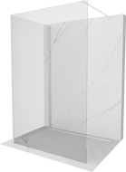 Mexen Kioto Duschwand Walk-in 135 x 120 cm, transparent, weiß - 800-135-212-20-00-120
