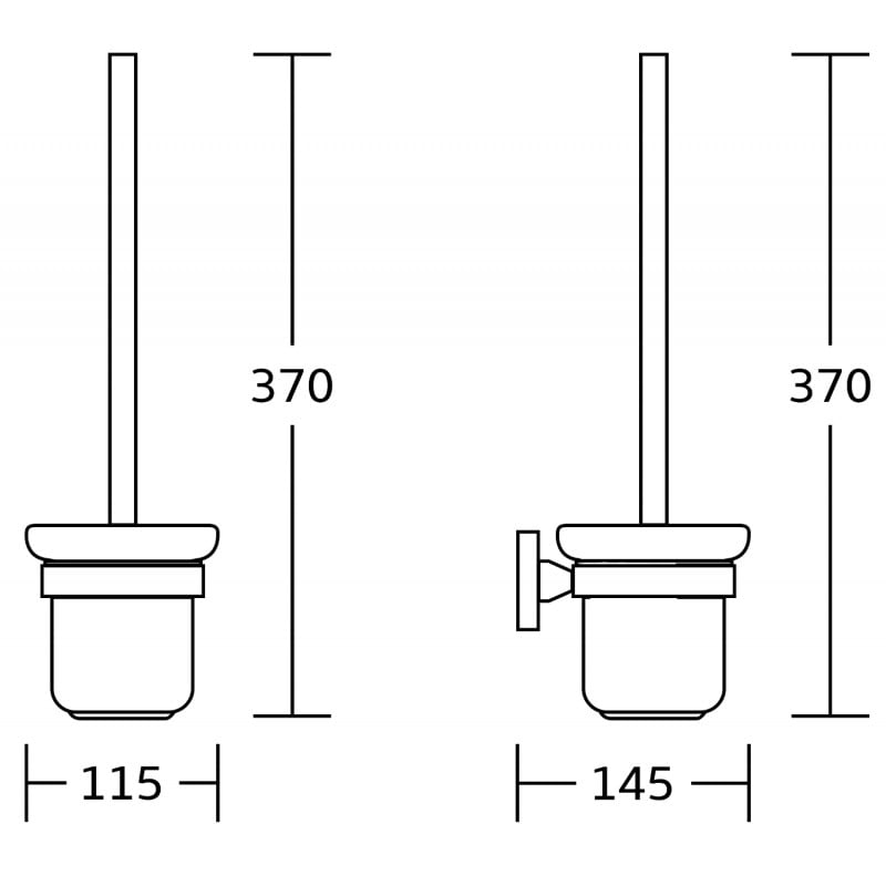 Mexen Rufo Toilettenbürste, Chrom - 7050950-00