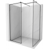 Mexen Kioto Duschwand Walk-in 120 x 90 cm, schwarzer Rahmen, schwarz - 800-120-202-70-70-090