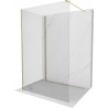 Mexen Kioto Walk-in Duschwand 100 x 70 cm, transparent, gold - 800-100-212-50-00-070