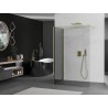 Mexen Kioto Duschwand Walk-in 90 x 75 cm, transparent, gold - 800-090-212-50-00-075