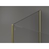 Mexen Kioto Duschwand Walk-in 110 x 85 cm, transparent, gold - 800-110-212-50-00-085