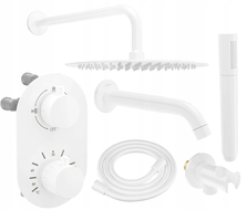 Mexen Kai DR70 Unterputz-Bad-Dusch-Set mit 25 cm Kopfbrause, weiß - 77602DR70251-20