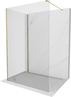 Mexen Kioto Duschwand Walk-in 140 x 105 cm, transparent, gold - 800-140-212-50-00-105
