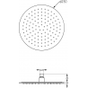 Mexen Kai DR70 Unterputz-Badewannen- und Duschset mit 25 cm Kopfbrause, Graphit - 77602DR70251-66