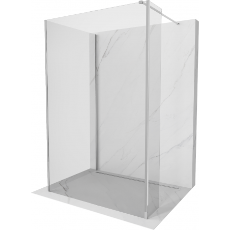 Mexen Kioto Walk-in Duschwand 90 x 70 x 30 cm, transparent, chrom - 800-090-070-221-01-00-030