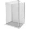 Mexen Kioto Duschwand Walk-in 110 x 70 x 30 cm, transparent, chrom - 800-110-070-221-01-00-030