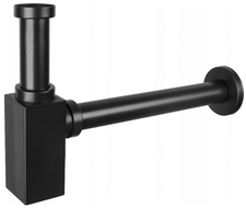Mexen Halbwaschbecken Siphon quadratisch, schwarz - 79960-70