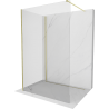 Mexen Kioto Duschwand Walk-in 110 x 110 cm, transparent, gold gebürstet - 800-110-212-55-00-110