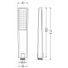 Mexen R-72 1-funktionaler Brausegriff, Chrom - 79572-00