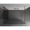 Mexen Kioto Duschwand Walk-in 140 x 70 cm, transparent, Roségold - 800-140-212-60-00-070