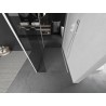 Mexen Kioto Duschwand Walk-in 100 x 90 x 30 cm, transparent, weiß - 800-100-090-221-20-00-030