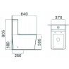 Mexen Cube kompaktes WC mit Soft-Close-Sitz, weiß - 31014000