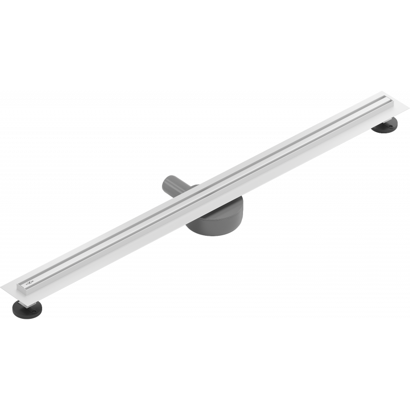Mexen Flat 360° Slim 90 cm rotierbarer Linearablauf, weiß - 1241090