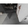 Mexen Kioto Duschwand Walk-in 110 x 100 cm, transparent, gebürstetes Kupfer - 800-110-212-65-00-100