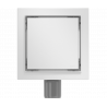 Mexen Flat-Q M13 quadratische Bodenablauf 12 x 12 cm, Inox - 1010012
