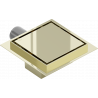 Mexen Flat-Q M13 Bodenablauf quadratisch 12 x 12 cm, gold - 1510012