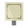 Mexen Flat-Q M13 Bodenablauf quadratisch 12 x 12 cm, gold - 1510012