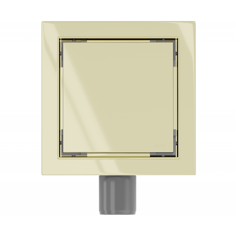 Mexen Flat-Q M13 quadratische Bodenablauf 15 x 15 cm, gold - 1510015