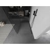 Mexen Kioto Duschwand Walk-in 110 x 70 cm, transparent, gebürstetes Gun Gray - 800-110-212-66-00-070