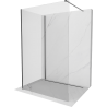 Mexen Kioto Duschwand Walk-in 130 x 70 cm, transparent, gun gray gebürstet - 800-130-212-66-00-070