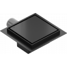 Mexen Flat-Q M13 quadratischer Bodenablauf 12 x 12 cm, schwarz - 1710012