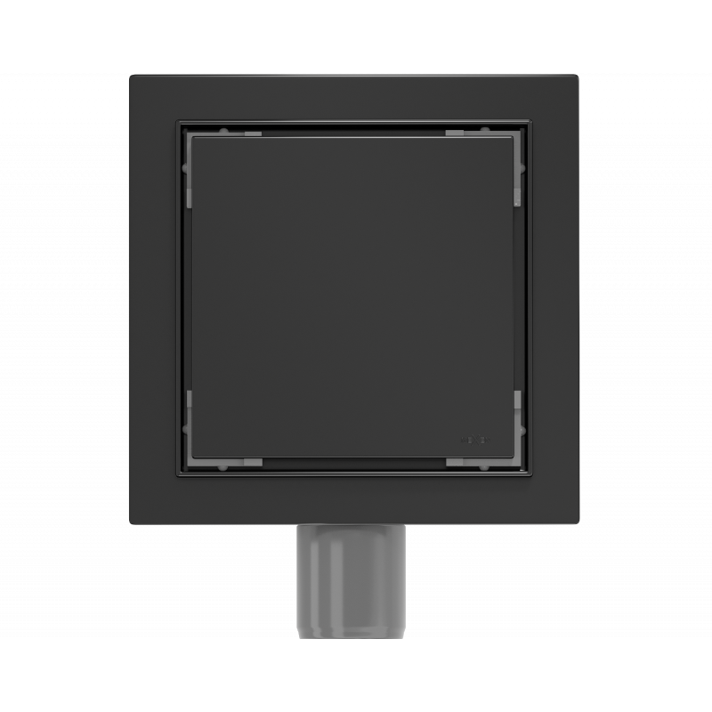 Mexen Flat-Q M13 Bodenablauf quadratisch 15 x 15 cm, schwarz - 1710015