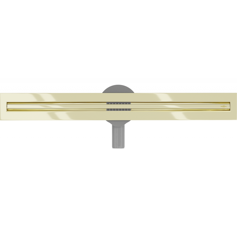 Mexen Flat 360° Slim rotierender Linienablauf 60 cm, golden - 1541060