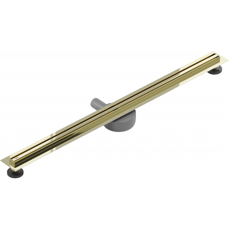 Mexen Flat 360° Slim Rotierende lineare Abflussrinne 100 cm, gold - 1541100