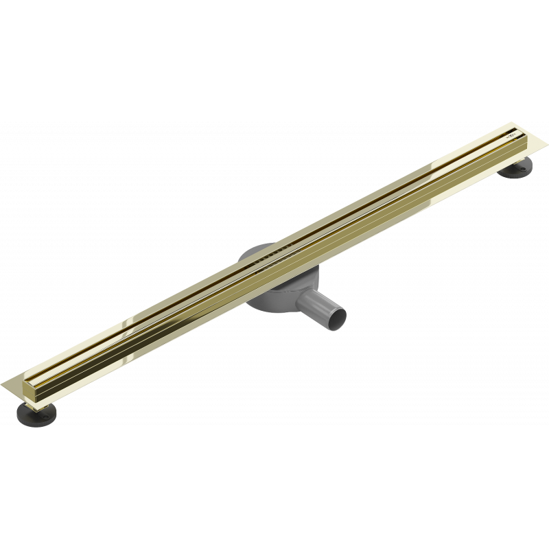 Mexen Flat 360° Slim Rotierende lineare Abflussrinne 100 cm, gold - 1541100