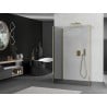 Mexen Kioto Duschwand Walk-in 105 x 100 x 30 cm, transparent, gold - 800-105-100-221-50-00-030