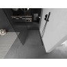 Mexen Kioto Duschwand Walk-in 135 x 100 cm, transparent, gebürstetes Gun Gray - 800-135-212-66-00-100